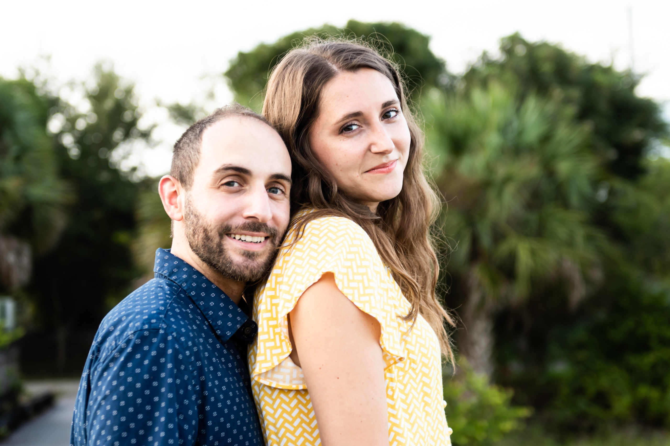 Couple smiling at Florida Park