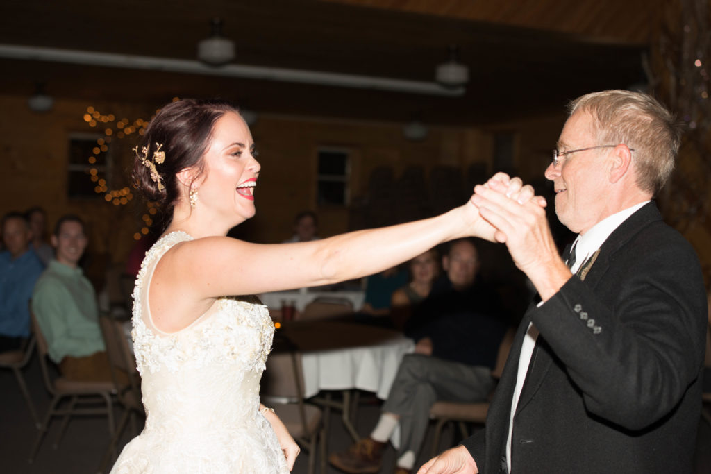 Father daughter dance at Minnesota wedding
