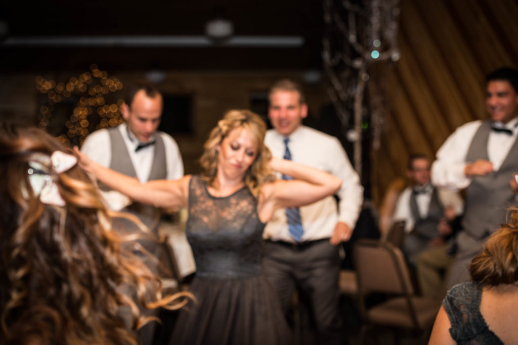Bridesmaid dancing 